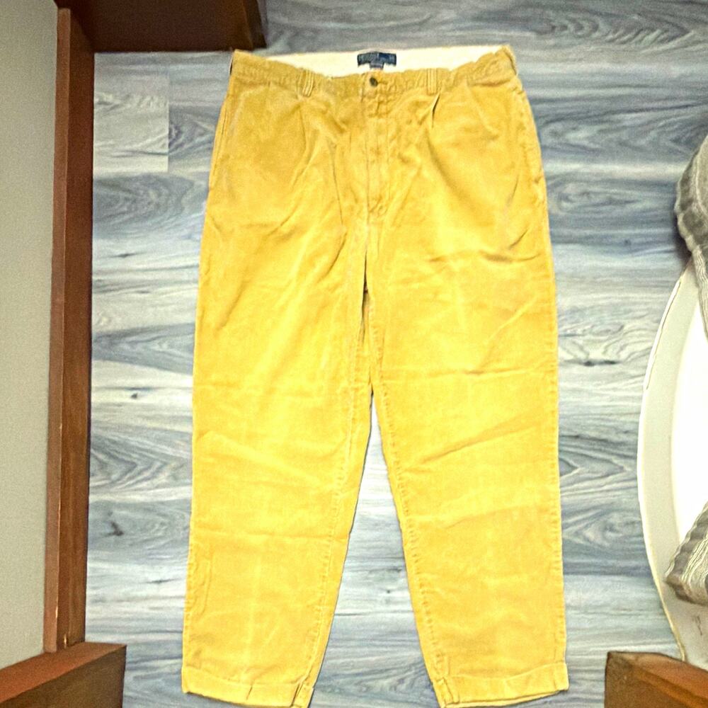 Polo Ralph Lauren Hammond Corduroy Pants Men’s 38x30 Tan Brown 100% Cotton
